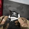 M-Tac Odin Night Vision 3D Sticker – Tactical Military Bumper Sticker for Laptops, Tablet, Phone, Notebook, Car Bumper, Hard Hat(Jolly Roger)