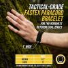 M-Tac Paracord Bracelet – Tactical Survival Wristband with Fastex Buckle – 7-Strand Cord for Hiking, Camping, Emergency Use(Black)