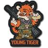 M-Tac Morale Patch – PVC 3D Funny Military Tactical Patch – Tactical Cool Army Meme Patches for Vest, Backpacks, Hats – Hook and Loop Patches (Young Tiger)