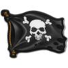 M-Tac Odin Night Vision 3D Sticker – Tactical Military Bumper Sticker for Laptops, Tablet, Phone, Notebook, Car Bumper, Hard Hat(Jolly Roger)
