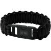 M-Tac Paracord Bracelet – Tactical Survival Wristband with Fastex Buckle – 7-Strand Cord for Hiking, Camping, Emergency Use(Black)
