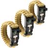 M-Tac Survival Paracord Bracelet – Cord 12 ft (144 Inch) – Tactical Emergency Cord Rope with Compass Whistle(Coyote)
