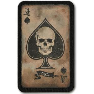 M-Tac Ace of Spades Death Card Tactical Morale Patch Army Combat Hook Fasteners(Coyote/Black)
