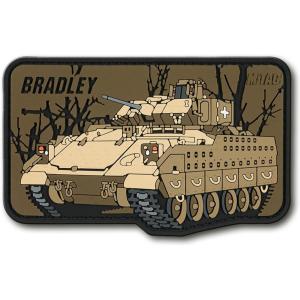 M-Tac Morale Patch Tank Bradley Fighting Vehicle – PVC 3D Army Tactical Military Patch with Hook Fastener Backing – Patches for Vest, Backpacks, Jackets, Hats (Bradley Coyote)(Bradley Coyote)
