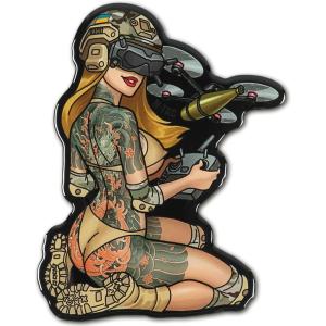 M-Tac Morale Sticker Tactical Girl – 3D Sticker – Bumper Sticker – Tactical Military Stickers for Laptop, Tablet, Phone, Notebook, Car Bumper, Hard Hat (#3 Sith)(#6 Japan)