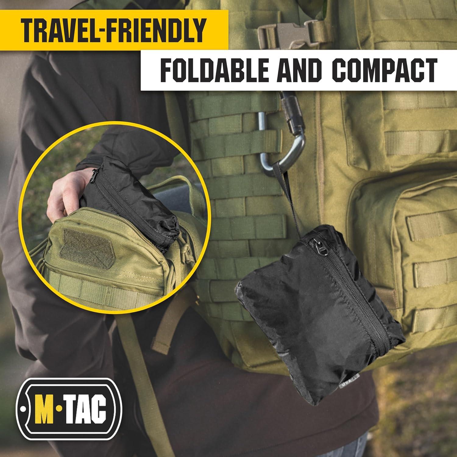image:imageMTac Backpack Rain Cover Waterproof Bag Rain Cover for Hiking Travel Camping MilitaryBlack