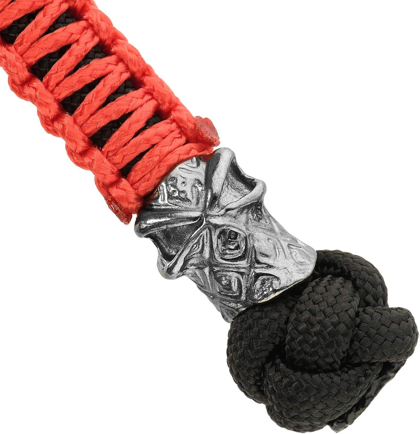 image:imageMTac Knife Lanyard with Bead Paracord Lanyard for Knives amp EDC Tactical Knife Fob Pull Cord Durable Paracord AccessoryBlack