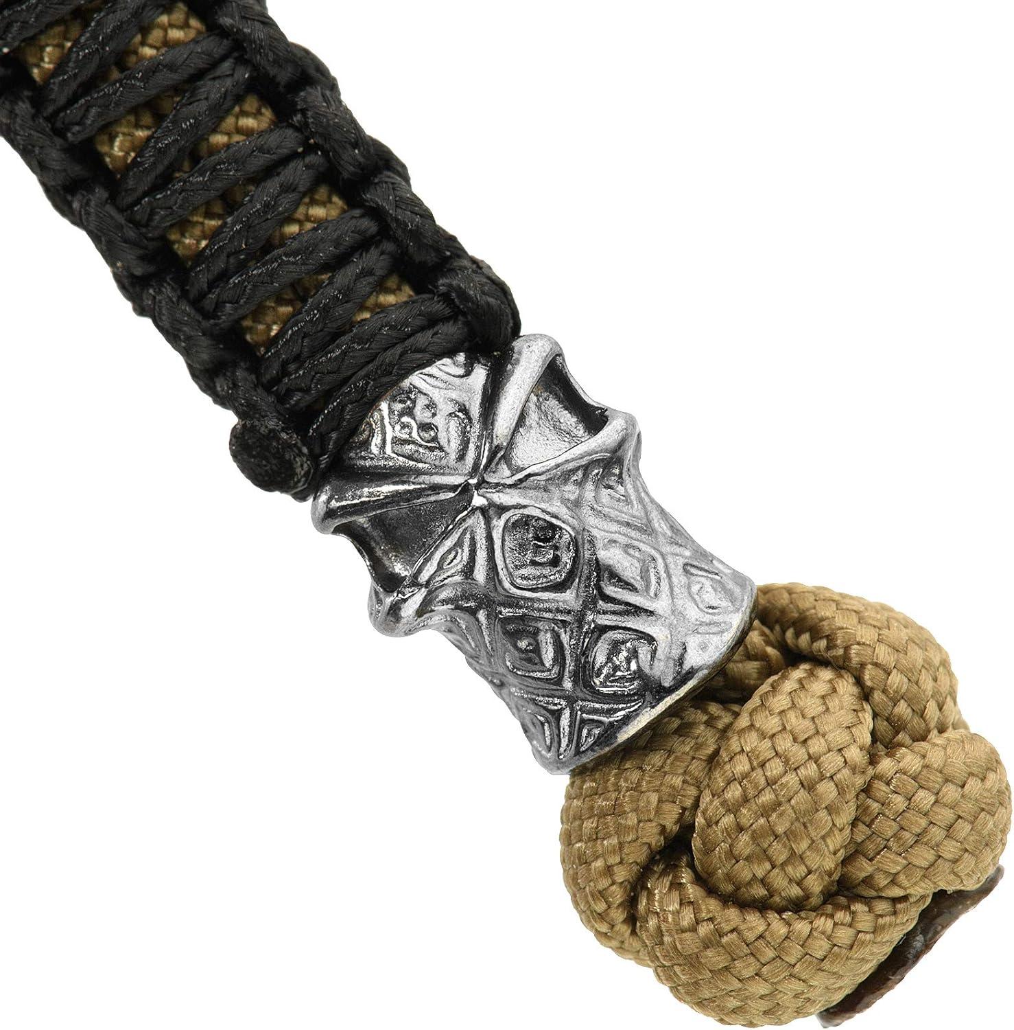 image:imageMTac Knife Lanyard with Bead Paracord Lanyard for Knives amp EDC Tactical Knife Fob Pull Cord Durable Paracord AccessoryCoyote
