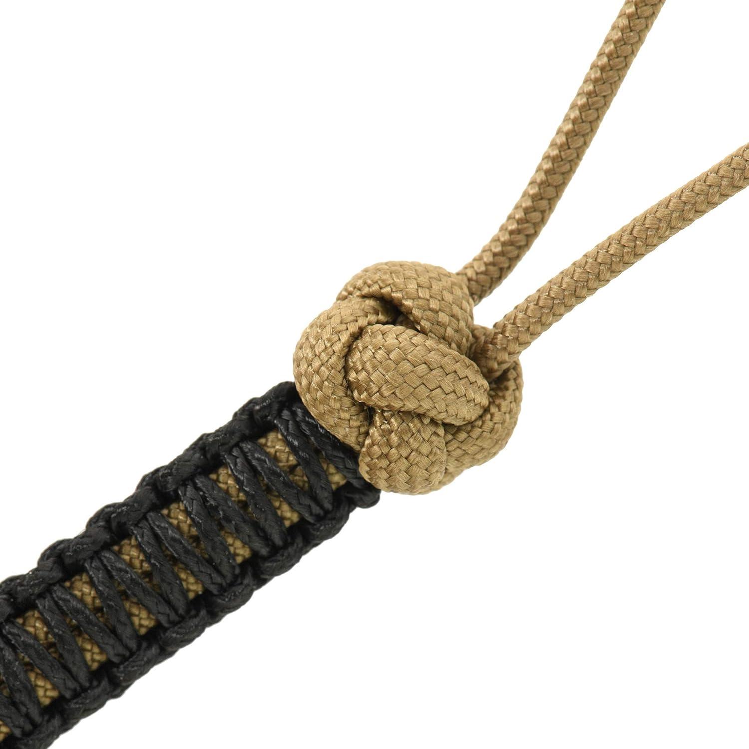 image:imageMTac Knife Lanyard with Bead Paracord Lanyard for Knives amp EDC Tactical Knife Fob Pull Cord Durable Paracord AccessoryCoyote