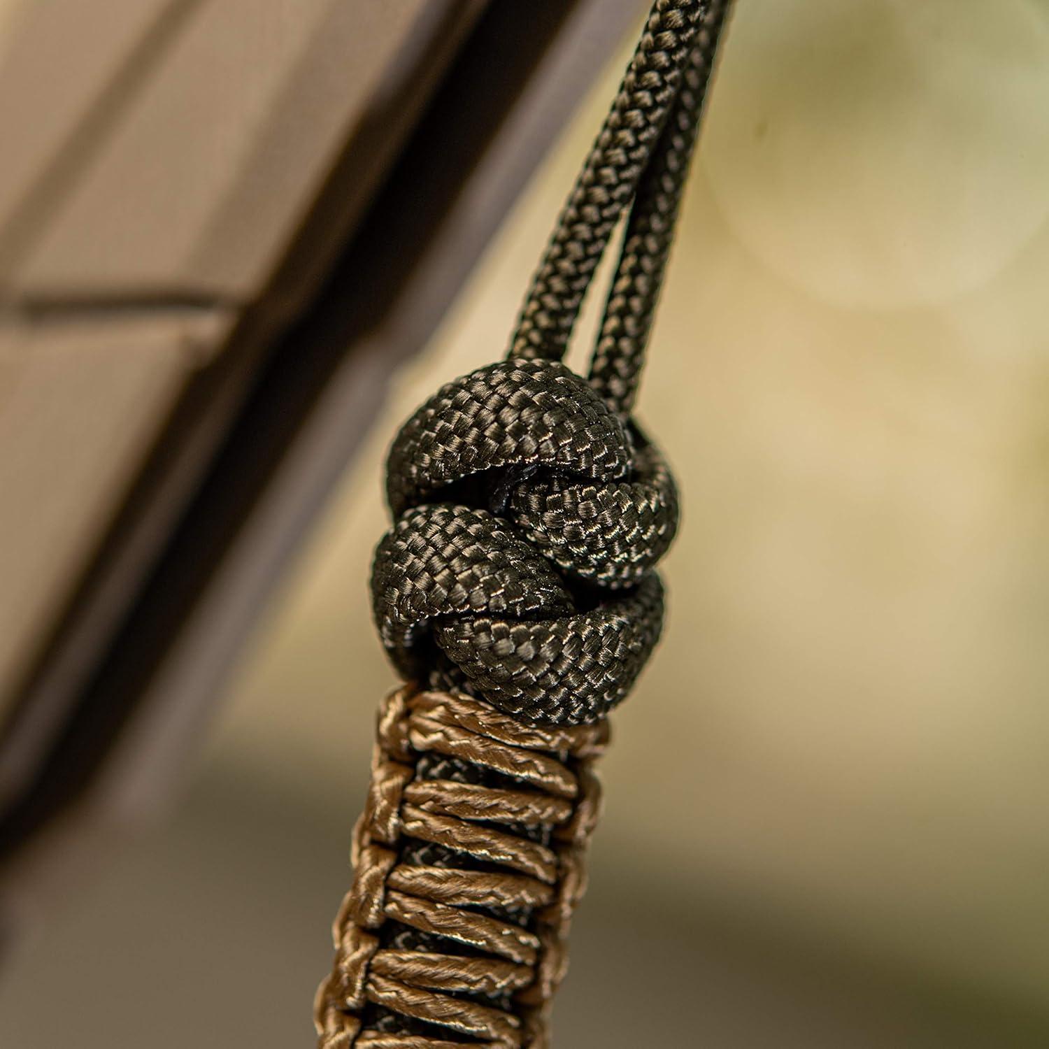 image:imageMTac Knife Lanyard with Bead Paracord Lanyard for Knives amp EDC Tactical Knife Fob Pull Cord Durable Paracord AccessoryOlive