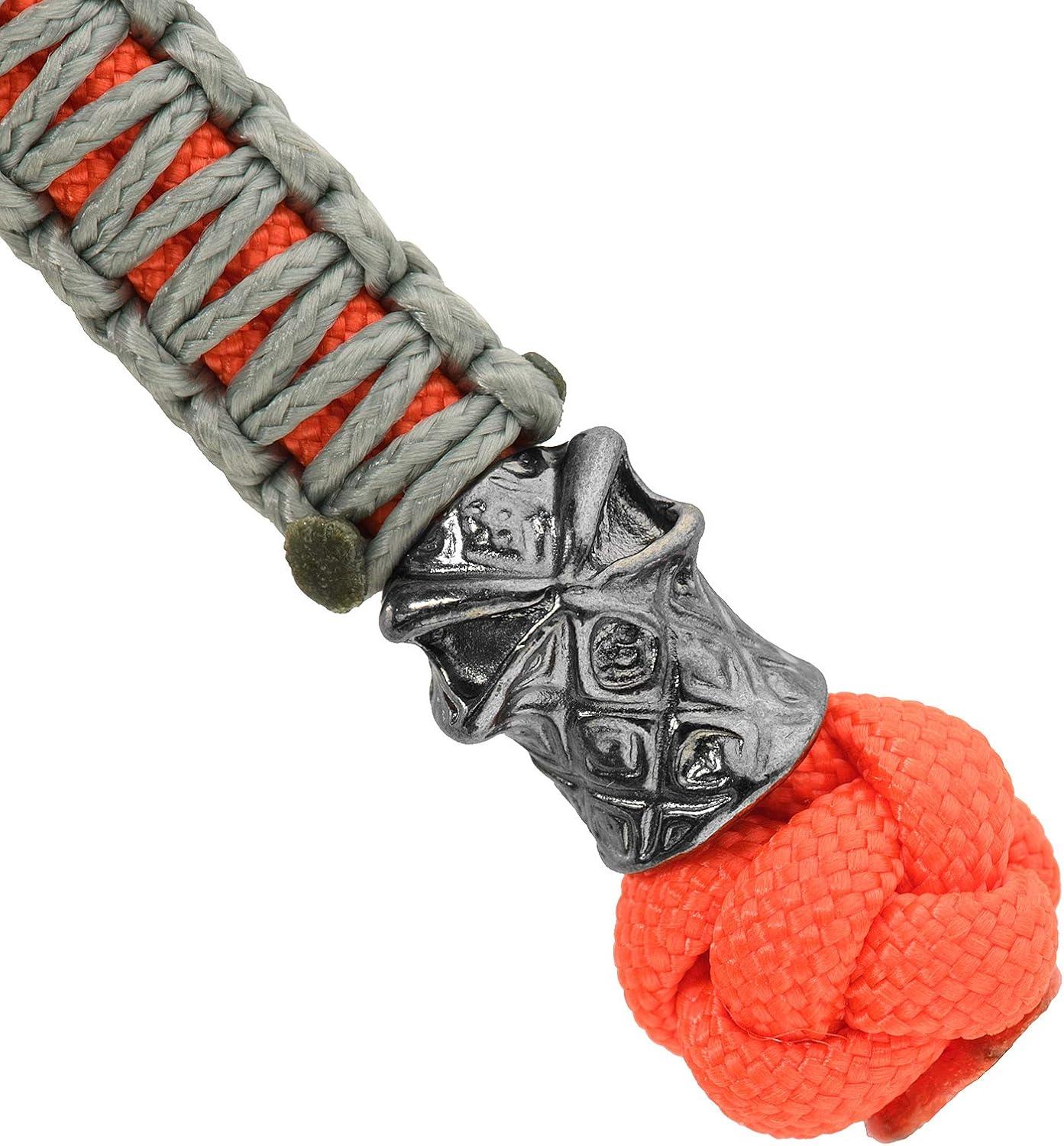 image:imageMTac Knife Lanyard with Bead Paracord Lanyard for Knives amp EDC Tactical Knife Fob Pull Cord Durable Paracord AccessoryOrange