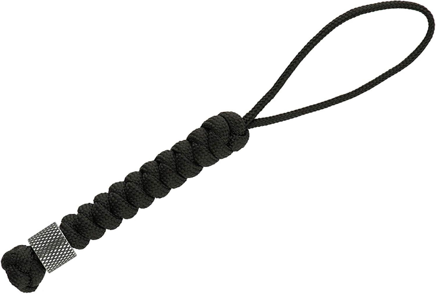 image:imageMTac Knife Lanyard with Metal Bead Paracord Lanyard for Knives amp EDC Knife Fob Pull Cord Durable Paracord AccessoryBlack