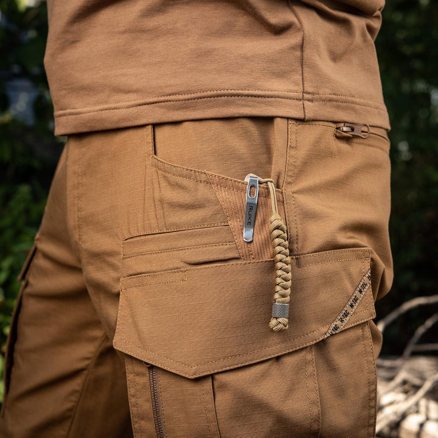 image:imageMTac Knife Lanyard with Metal Bead Paracord Lanyard for Knives amp EDC Knife Fob Pull Cord Durable Paracord AccessoryCoyote