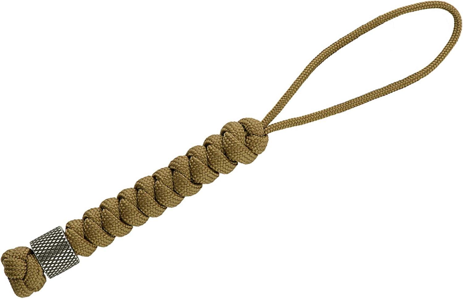 image:imageMTac Knife Lanyard with Metal Bead Paracord Lanyard for Knives amp EDC Knife Fob Pull Cord Durable Paracord AccessoryCoyote