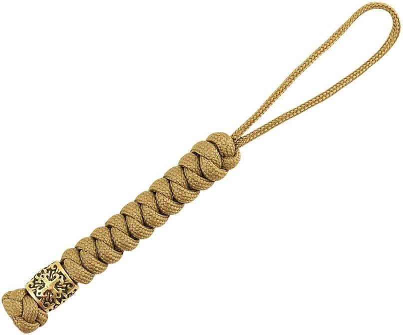 image:imageMTac Knife Lanyard with Metal Bead Paracord Lanyard for Knives amp EDC Knife Fob Pull Cord Durable Paracord AccessoryCoyote