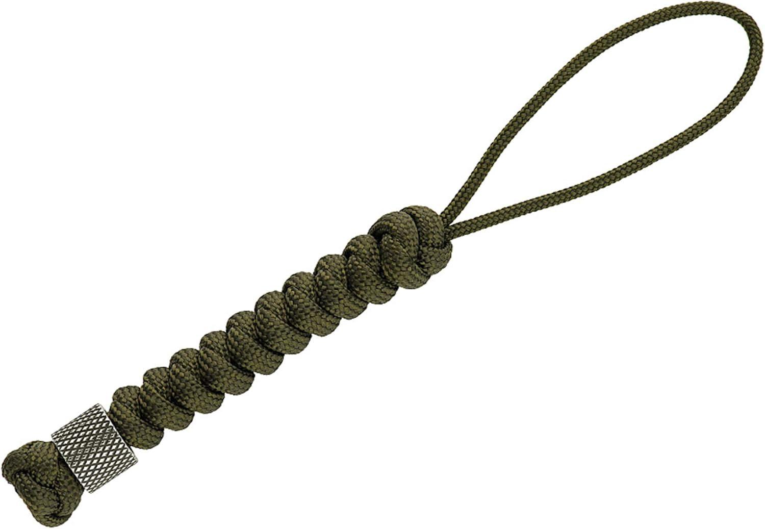 image:imageMTac Knife Lanyard with Metal Bead Paracord Lanyard for Knives amp EDC Knife Fob Pull Cord Durable Paracord AccessoryOlive