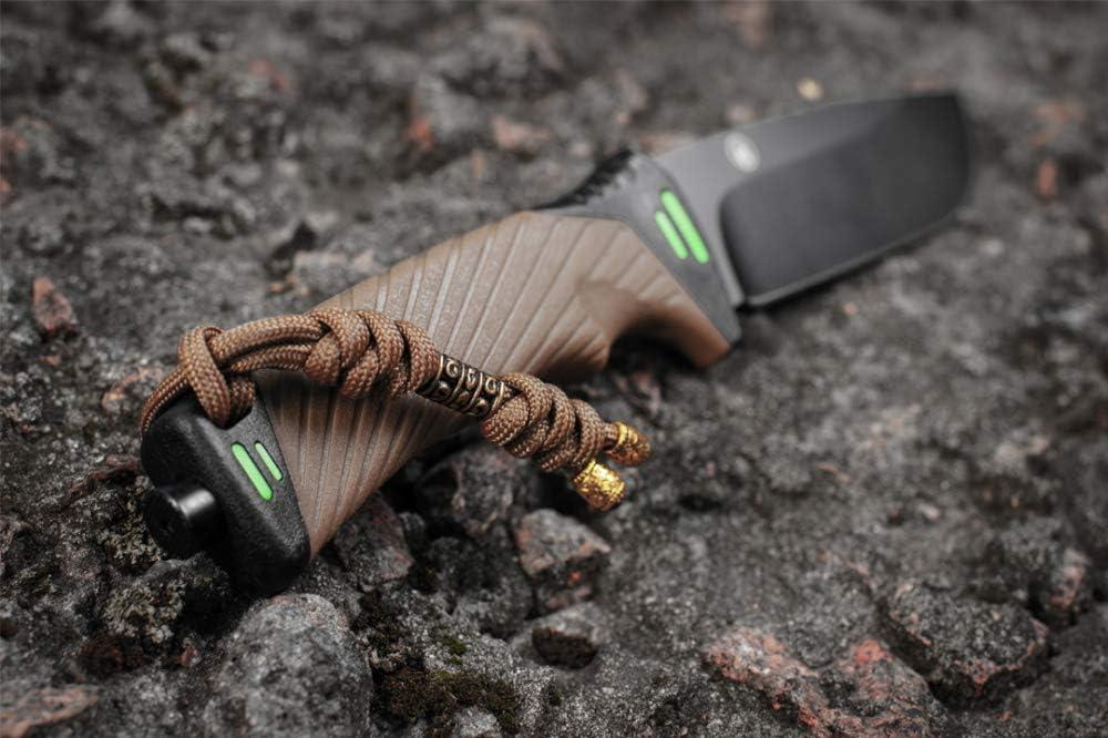 image:imageMTac Skull Knife Lanyard with Bead Paracord Lanyard for Knives amp EDC Tactical Knife Fob Pull Cord Durable ParacordCoyote