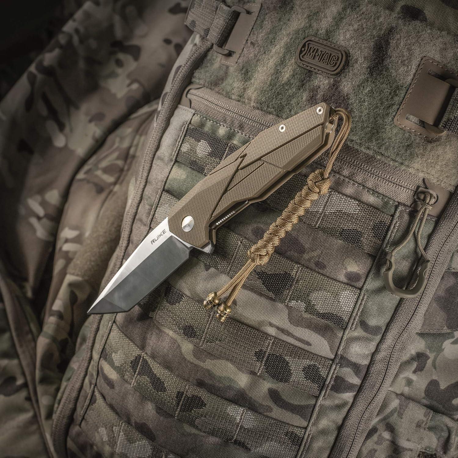 image:imageMTac Skull Knife Lanyard with Bead Paracord Lanyard for Knives amp EDC Tactical Knife Fob Pull Cord Durable ParacordCoyote