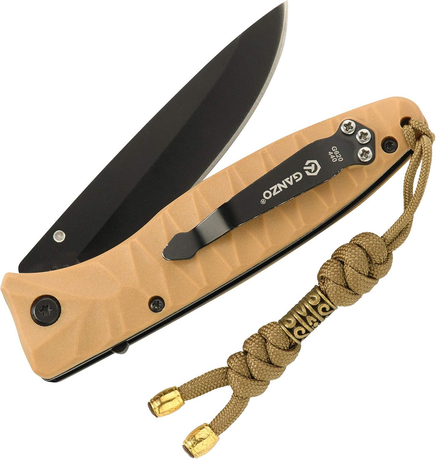 image:imageMTac Skull Knife Lanyard with Bead Paracord Lanyard for Knives amp EDC Tactical Knife Fob Pull Cord Durable ParacordCoyote