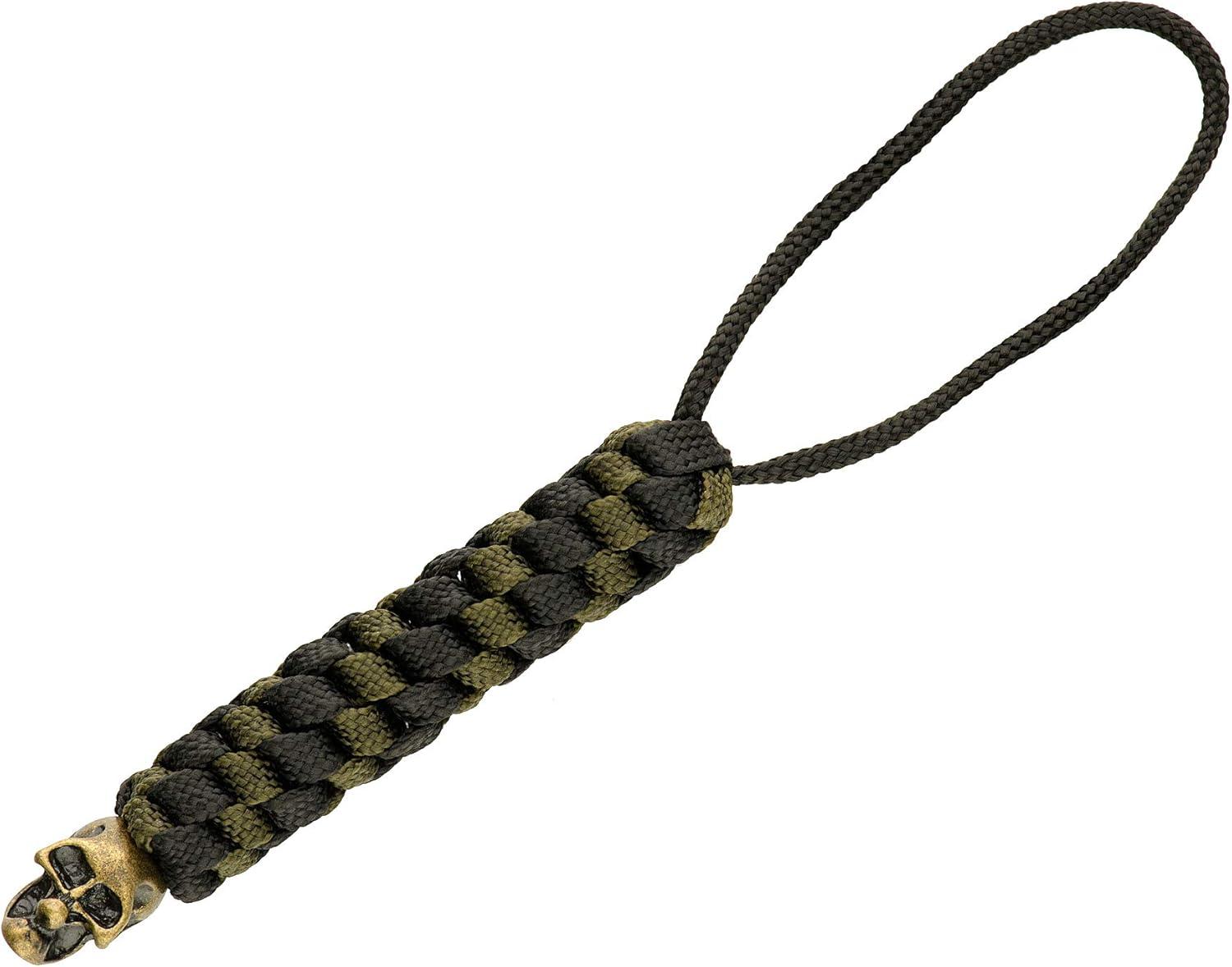 image:imageMTac Skull Knife Lanyard with Bead Paracord Lanyard for Knives amp EDC Tactical Knife Fob Pull Cord Durable ParacordOlive