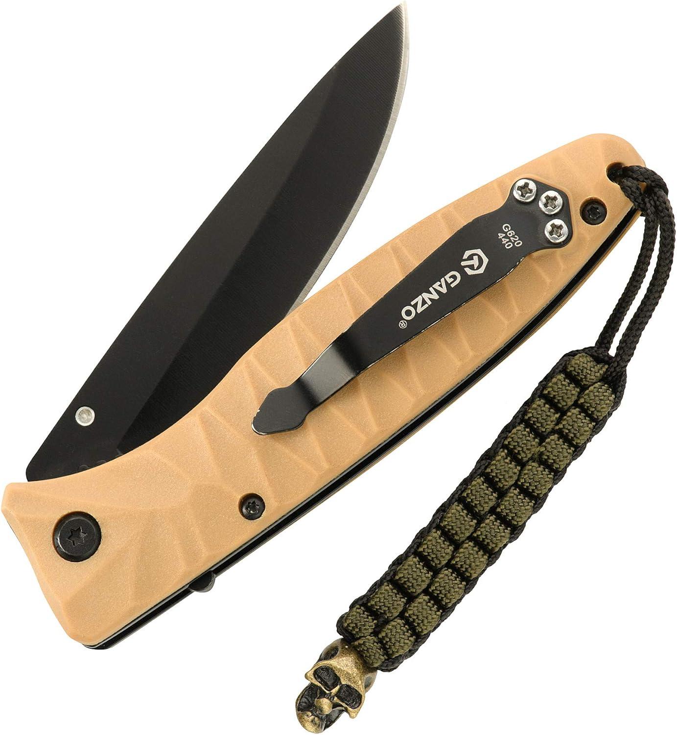 image:imageMTac Skull Knife Lanyard with Bead Paracord Lanyard for Knives amp EDC Tactical Knife Fob Pull Cord Durable ParacordOlive