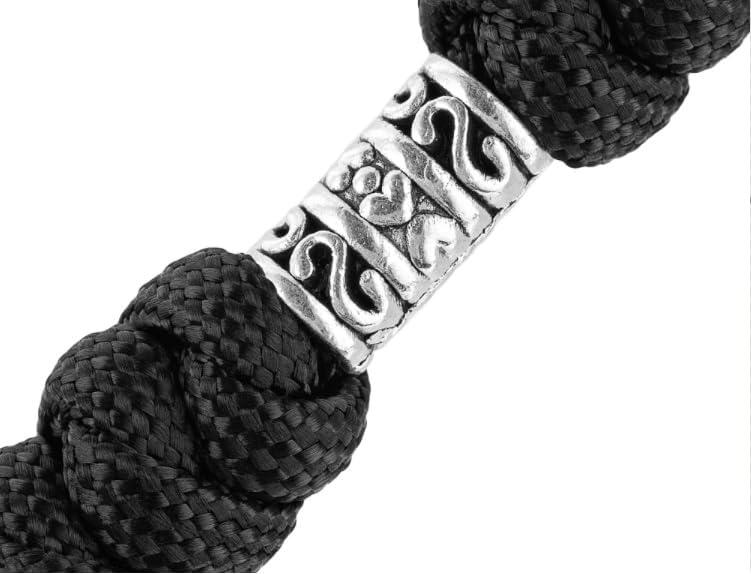 image:imageMTac Skull Knife Lanyard with Bead Paracord Lanyard for Knives amp EDC Tactical Knife Fob Pull Cord Durable ParacordTwotone