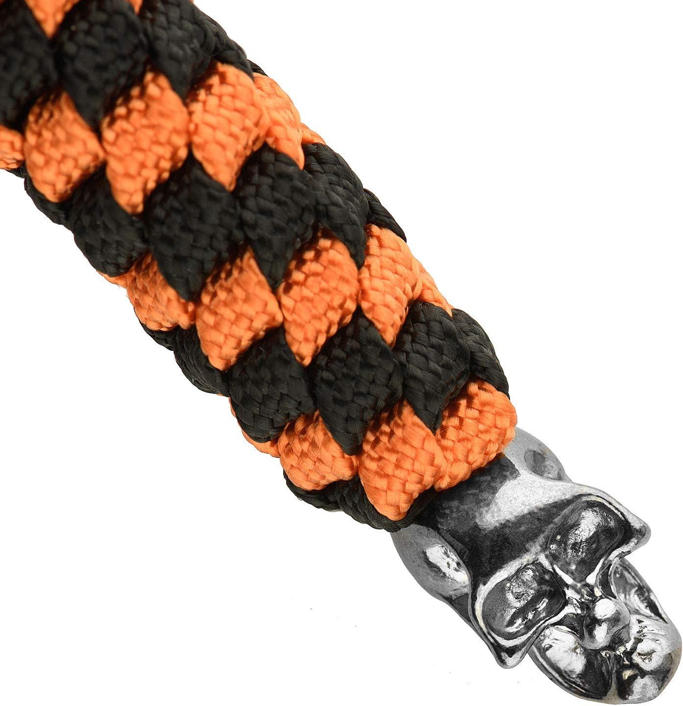 image:imageMTac Skull Knife Lanyard with Bead Paracord Lanyard for Knives amp EDC Tactical Knife Fob Pull Cord Durable ParacordTwotone