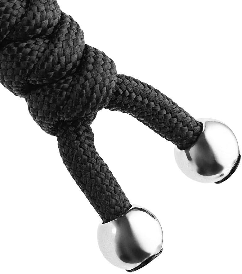 image:imageMTac Skull Knife Lanyard with Bead Paracord Lanyard for Knives amp EDC Tactical Knife Fob Pull Cord Durable ParacordTwotone