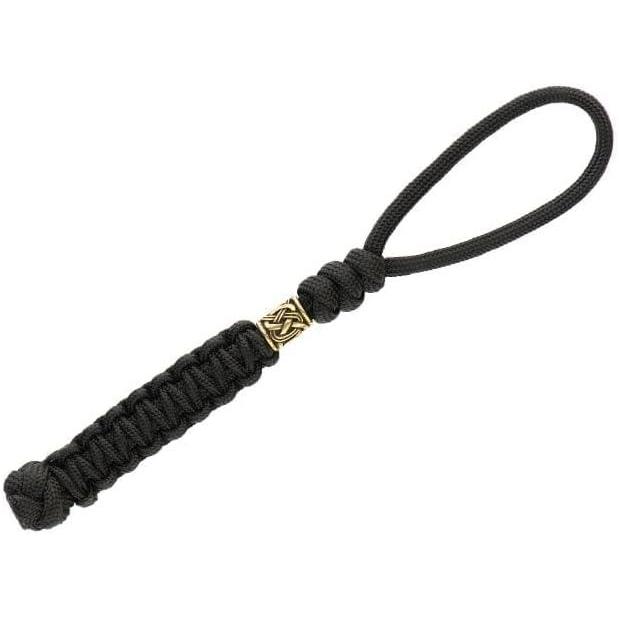 image:imageMTac Knife Lanyard with Metal Bead Paracord Lanyard for Knives amp EDC Knife Fob Pull Cord Durable Paracord AccessoryBlack