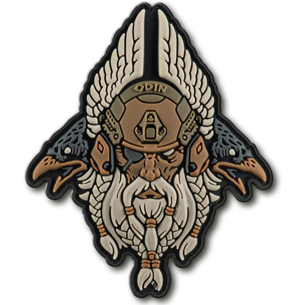image:imageMTac Mjolnir Viking 3D PVC Morale Patches Military Tactical Army Morale WhiteOdin Coyote