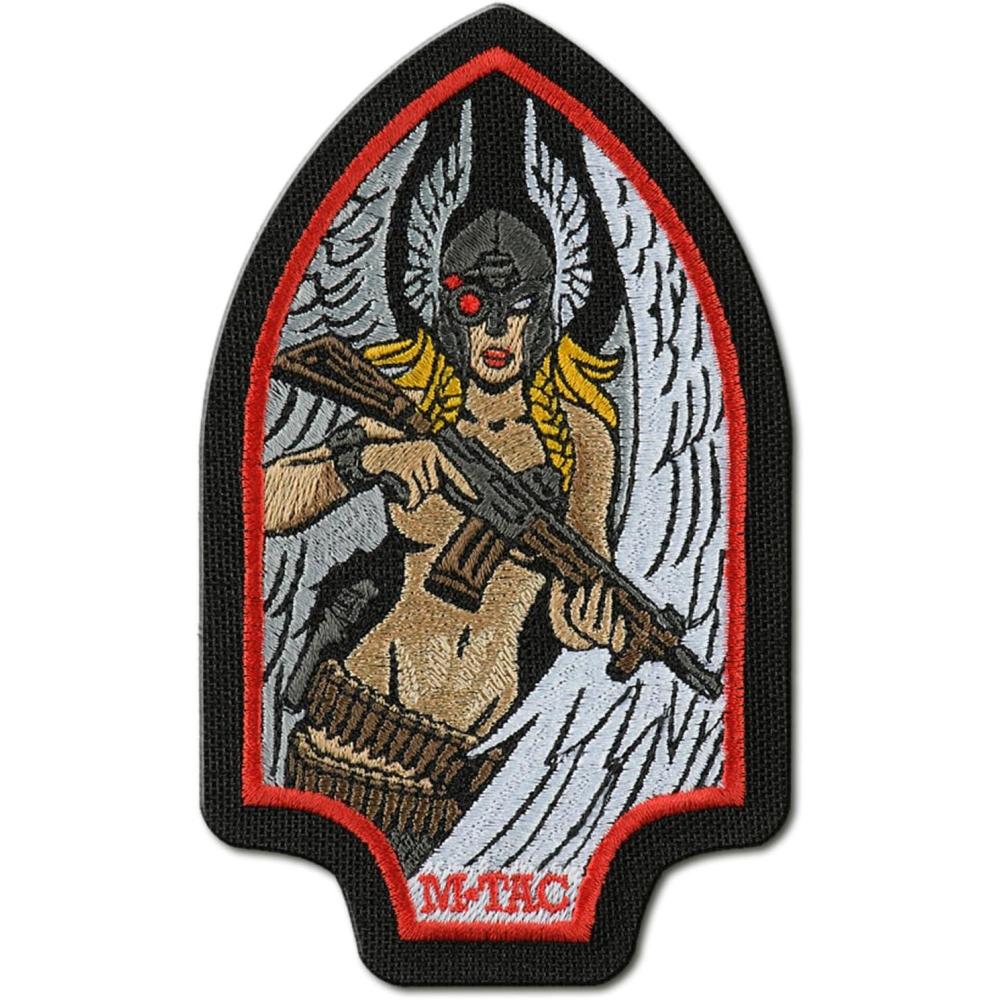 image:imageMTac Morale Patch Valkyrie PVC Tactical Military Patch with Hook Fastener Backing Patches for Vest Backpacks Hats BlackEmbroidered BlackRed