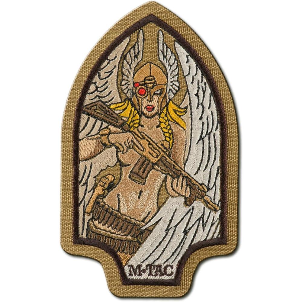 image:imageMTac Morale Patch Valkyrie PVC Tactical Military Patch with Hook Fastener Backing Patches for Vest Backpacks Hats BlackEmbroidered Coyote