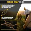 Carabiner Clip – Double Spring snap Hook- 5 Pack S-Biners – Locking Key Ring – Mini Carabiners(Black)