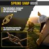 Carabiner Clip – Double Spring snap Hook- 5 Pack S-Biners – Locking Key Ring – Mini Carabiners(Coyote)