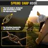 Carabiner Clip – Double Spring snap Hook- 5 Pack S-Biners – Locking Key Ring – Mini Carabiners(Olive)