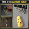 Carabiner Clip – Double Spring snap Hook- 5 Pack S-Biners – Locking Key Ring – Mini Carabiners(Olive)