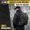 M-Tac Backpack Rain Cover Waterproof – Bag Rain Cover – for Hiking Travel Camping Military(Black)