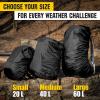 M-Tac Backpack Rain Cover Waterproof – Bag Rain Cover – for Hiking Travel Camping Military(Black)