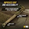 M-Tac Knife Lanyard with Bead – Paracord Lanyard for Knives & EDC – Tactical Knife Fob Pull Cord – Durable Paracord Accessory(Olive)