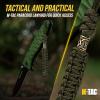 M-Tac Knife Lanyard with Metal Bead – Paracord Lanyard for Knives & EDC – Knife Fob Pull Cord – Durable Paracord Accessory(Olive)