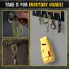 M-Tac Military Plastic Tactical Carabiners – Multi Purpose 3,7х2,2 inches Carabiner Clip Tactical D Ring – Plastic D-Clips Pack of 5(Olive)
