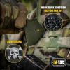 M-Tac Morale Patch Jolly Roger Pirate Flag – PVC Patches for Vest, Backpacks, Hats – Tactical Military Patch with Hook Fastener Backing (Olive/Black)(Olive/Black)