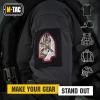 M-Tac Morale Patch Valkyrie – PVC Tactical Military Patch with Hook Fastener Backing – Patches for Vest, Backpacks, Hats (Black)(Embroidered (Black/Red))