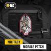 M-Tac Morale Patch Valkyrie – PVC Tactical Military Patch with Hook Fastener Backing – Patches for Vest, Backpacks, Hats (Black)(Embroidered (Black/Red))