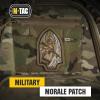 M-Tac Morale Patch Valkyrie – PVC Tactical Military Patch with Hook Fastener Backing – Patches for Vest, Backpacks, Hats (Black)(Embroidered (Coyote))