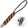 M-Tac Skull Knife Lanyard with Bead – Paracord Lanyard for Knives & EDC – Tactical Knife Fob Pull Cord – Durable Paracord(Two-tone)