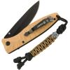 M-Tac Skull Knife Lanyard with Bead – Paracord Lanyard for Knives & EDC – Tactical Knife Fob Pull Cord – Durable Paracord(Two-tone)