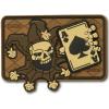 M-Tac Morale Patch Joker Skull Death Card Tactical 3D PVC (Olive)(Coyote)