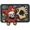 M-Tac Morale Patch Joker Skull Death Card Tactical 3D PVC (Olive)(Multicolored)