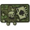 M-Tac Morale Patch Joker Skull Death Card Tactical 3D PVC (Olive)(Olive)